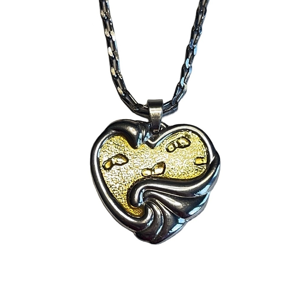 Gorgeous GORHAM STERLING Inspirational Heart Pendant!